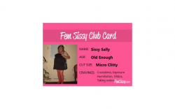 I am now a member of the Fem Sissy Club – Your humiliation is a price you pay for membersh ...