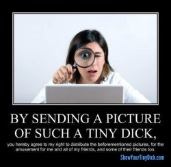 Sending Tiny Dick Pics Equals This