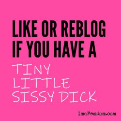 Sissy Dicks (Clits) List