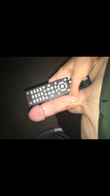 Average boring penis tries remote control challenge