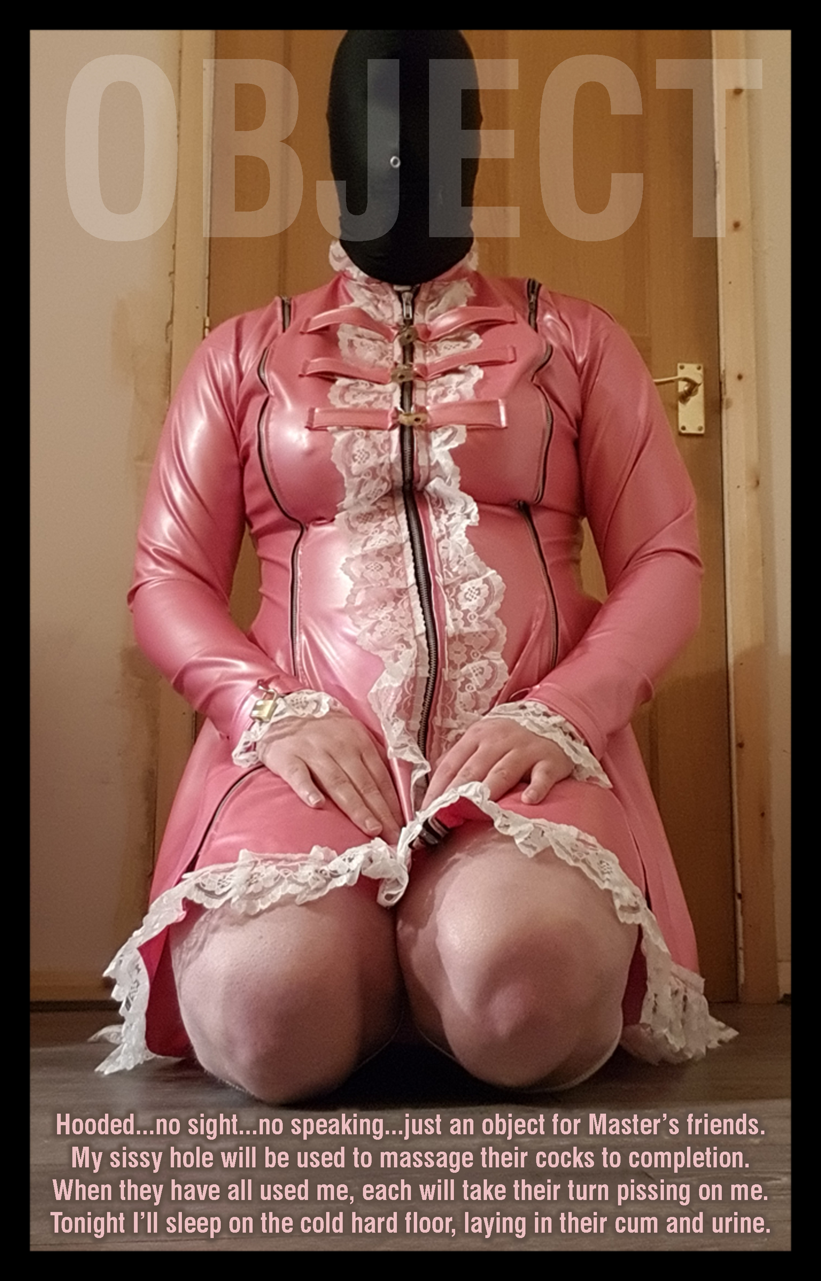 Latex Sissy Maid Object foto