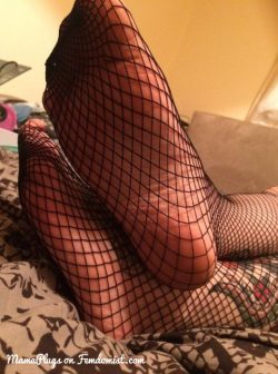 Mistress’ Fishnet Feet Tormenting & Teasing Your Meat