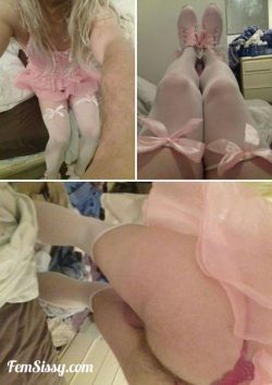 Sissy boy’s pretty pink collage