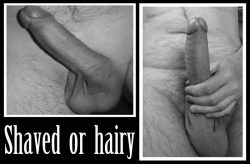 Shaved or hairy?