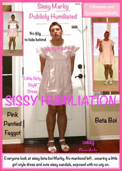 Sissy Humiliation in an Emasculating Outfit