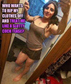 Treat me like a slutty sissy cock tease