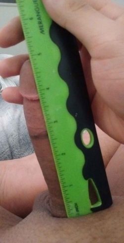 Not even five inches of dick to use