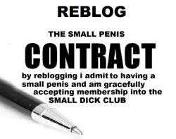 (Repin) I admit I have a small penis and accept membership into the SMALL DICK CLUB! – Sis ...