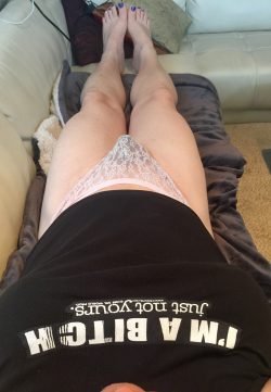 Caged clitty in panties…such a sissy bitch