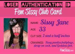 My Femsissy ID card!!!