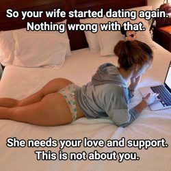 When your wife starts dating again