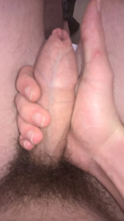 Playing with my big bad cock, would love to here what the ladies think?;-)