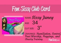 Fem Sissy Janey here for Fairy Friday