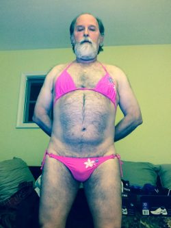 Bearded sissy bikini boi lol