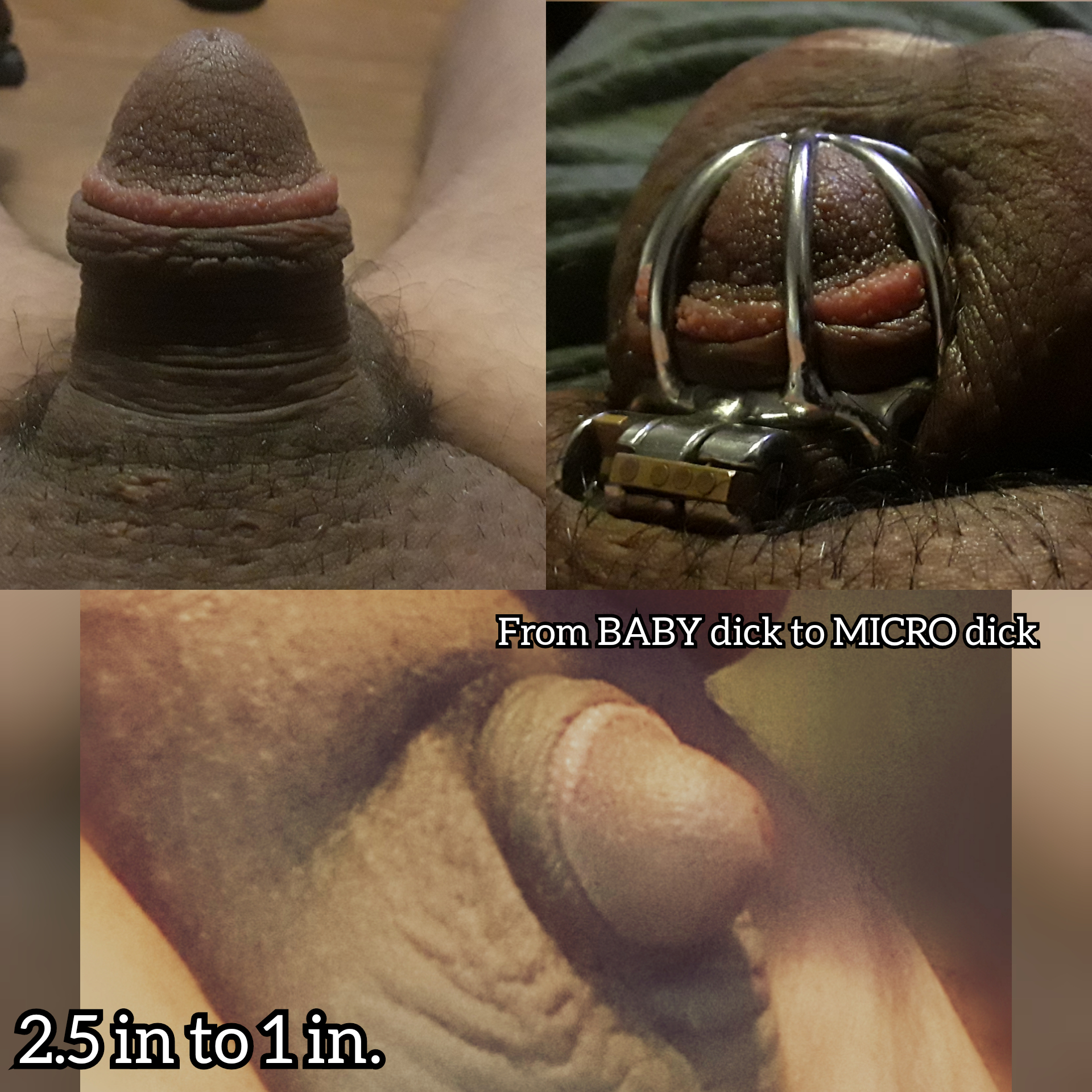 Shrinking an already tiny penis. 