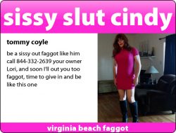 sissy slut cindy exposed!