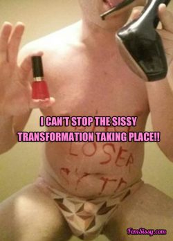 Sissy can’t stop the girly changes taking place