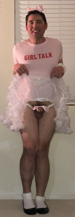 Trying to make his sissy clitty look cutie