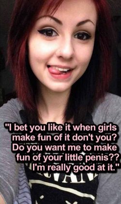 Making fun of your little penis