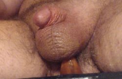 A pathetic clitty just like mine, tho it desperately needs a good shave and micro chastity cage.