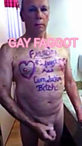 Francine Holmes Gay faggot masturbating