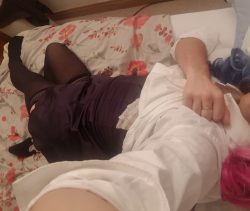 Slut in bed exposed