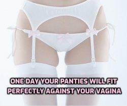 Your panties will fit perfect against your sissy vagina