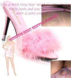 Pathetic sissy chiffon can only rub her legs together while being exposed