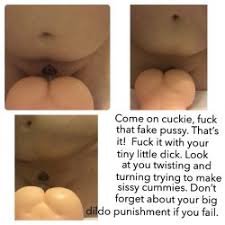Cucky humping his little fake pussy, desperately trying to make cummies
