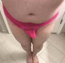 How many tugs would it take before this sissy squirts in her panties?