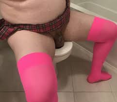 Good sissy cucky, hike up your skirt and sit down.