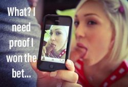 Daddy wanted proof that you sucked his dick