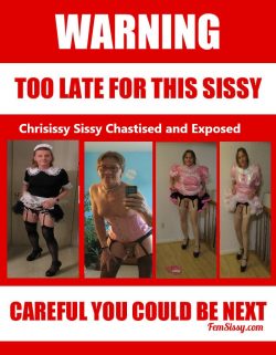 Chrisissy Sissy Chastised and Exposed