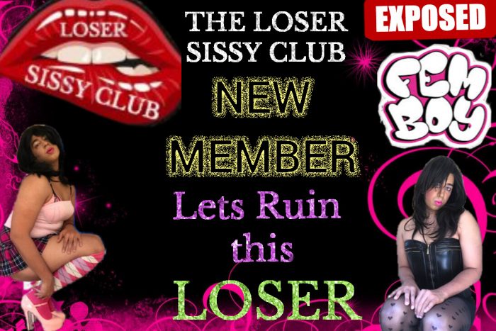 The loser sissy club Exposed faggot Sissy Rachel