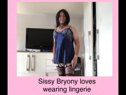 Bryony in lingerie