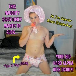 Naughty sissy girl wants to suck big daddy dick
