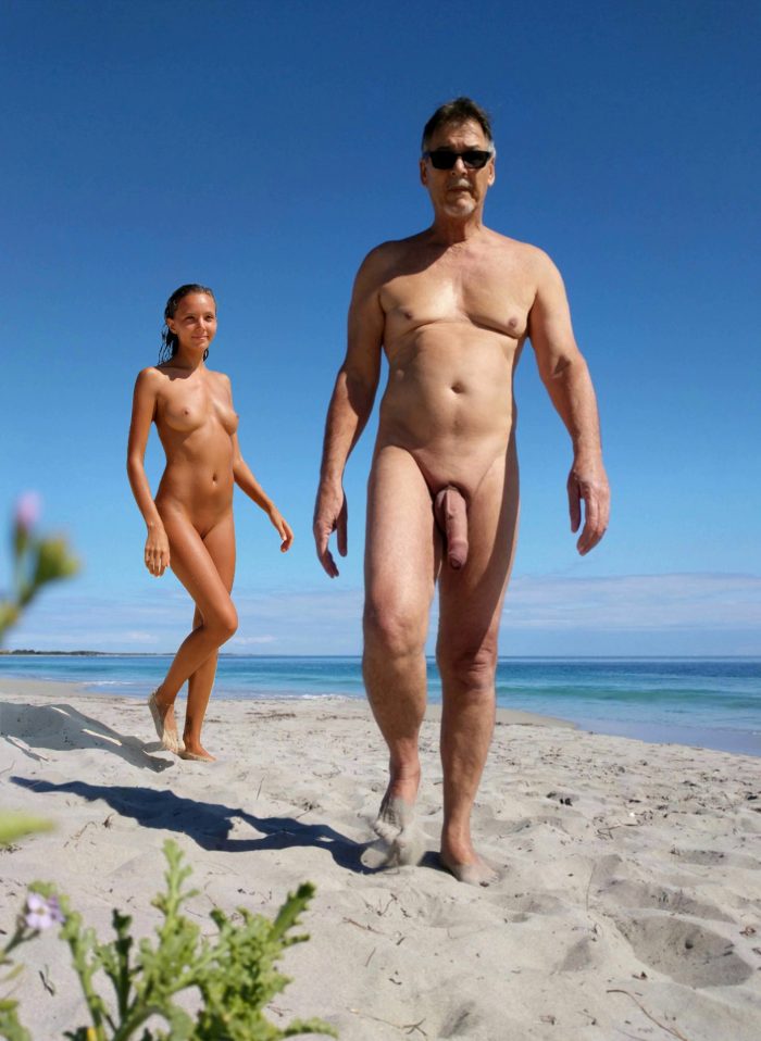 True nudist friends on the beach