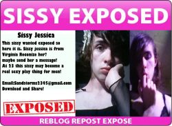 Exposed Sissy Jessica from Virginia