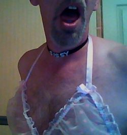 I am a little hairy sissy faggot cock sucker. Neatly trimmed goatee to frame my mouth pussy.