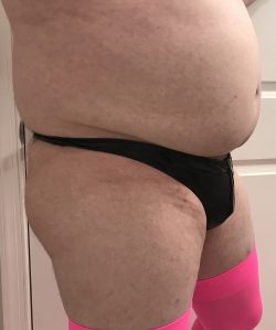 Sissy cuck rockin’ leather zippered panties. Lookin’ good cucky! Plus, you can’t even tell you w ...