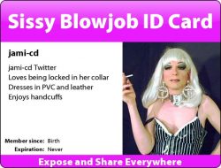 Jami CD Sissy Card