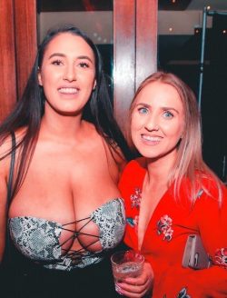 Her friend wants her tits so bad.