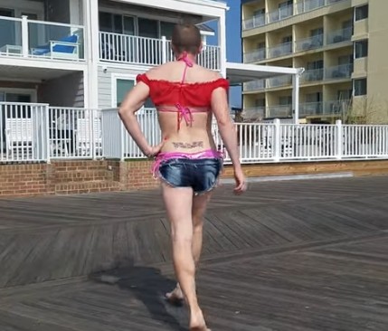 Berlin Maryland boner addict hits the boardwalk in Ocean City