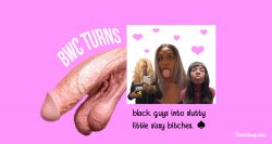 Big white cock turns black guys into sissy sluts