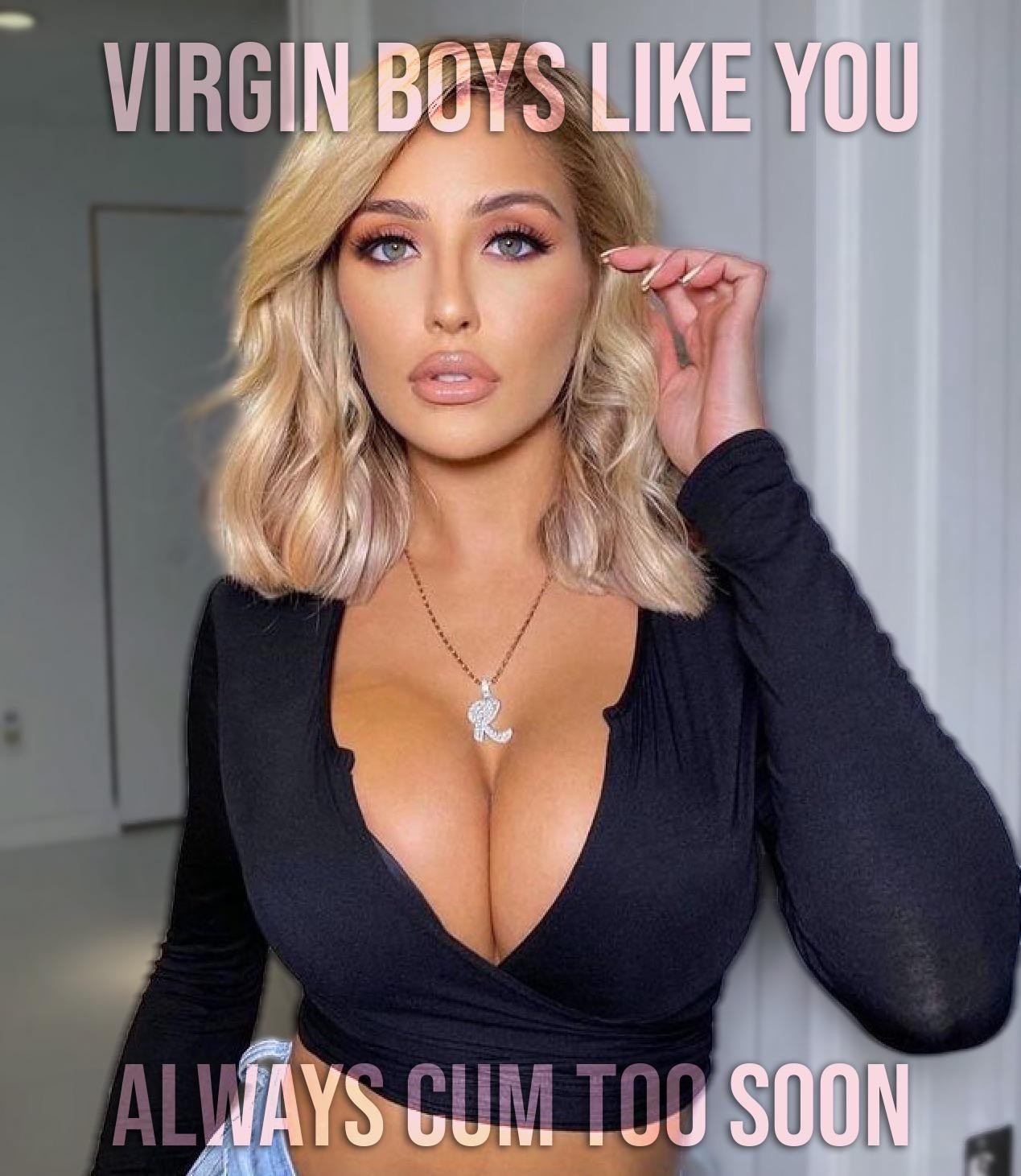 Virgin Sex Captions - Tiny dick virgins always cum too soon - Freakden