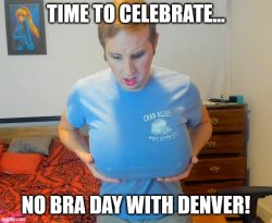 No Bra Day with Denver