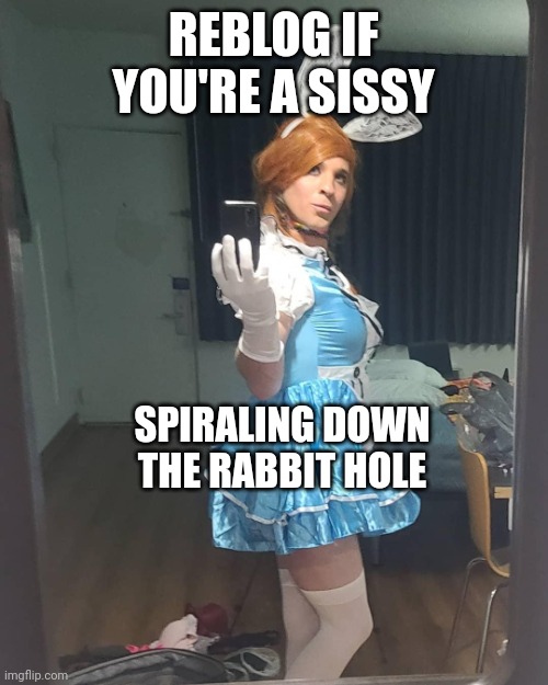 Spiral further down the rabbit hole sissy