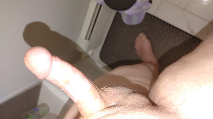 My dick before i get into the shower