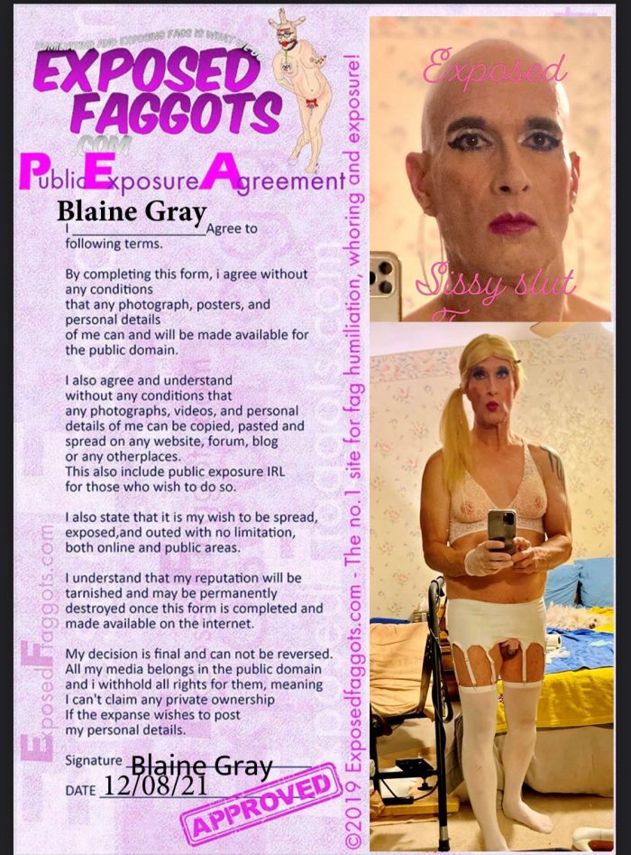 Sissy fag Blaine Gray