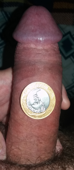 Penis more thick that coin